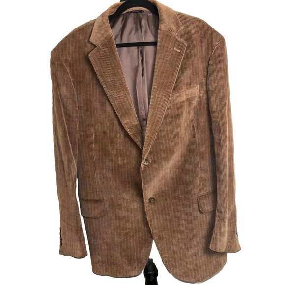 Dockers Other - Men’s Dockers Corduroy Tan Jacket 46 R 2 Button Preppy Classic Academic